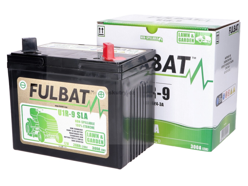 Elektro díly - Baterie Fulbat U1R-9 SLA pro zahradní traktůrek