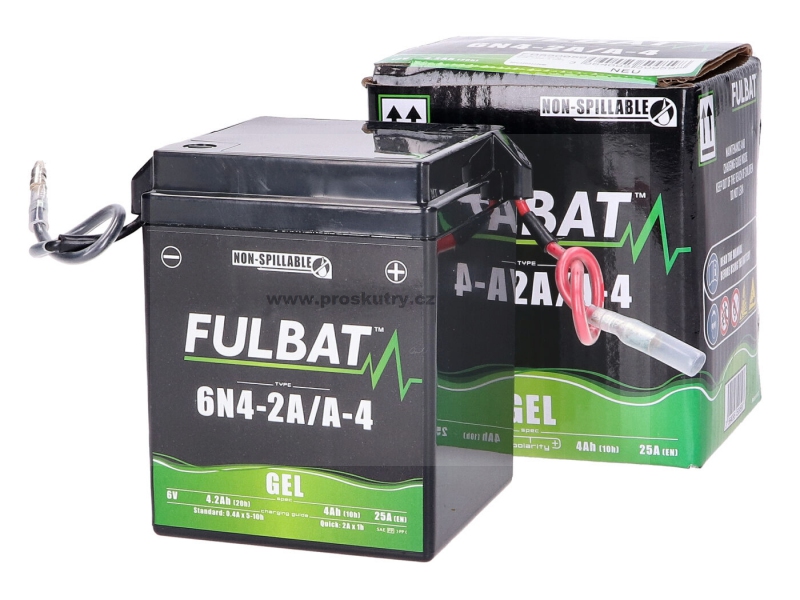 Baterie Fulbat 6V 6N4-2A / A-4 GEL pro Yamaha LB 50 Chappy 75-86