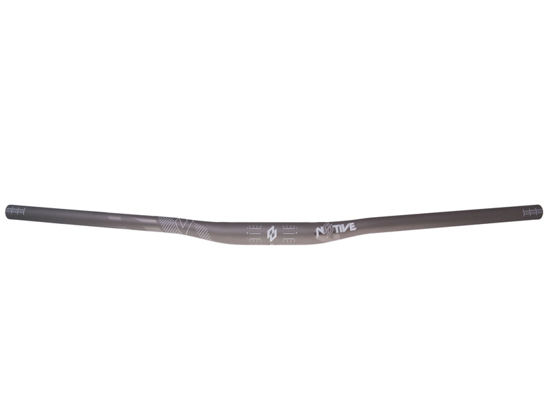Zrcátka páčky řídítka - Řídítka n8tive AL7075 780x31.8, prohnutí 10 mm, 5° nahoru, 7° dozadu - šedá