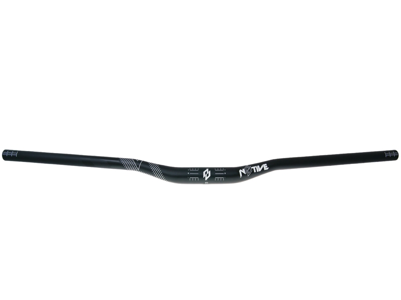 Zrcátka páčky řídítka - Řídítka n8tive AL7075 780x31.8, prohnutí 20 mm, 5° nahoru, 7° zpětný klop - černá