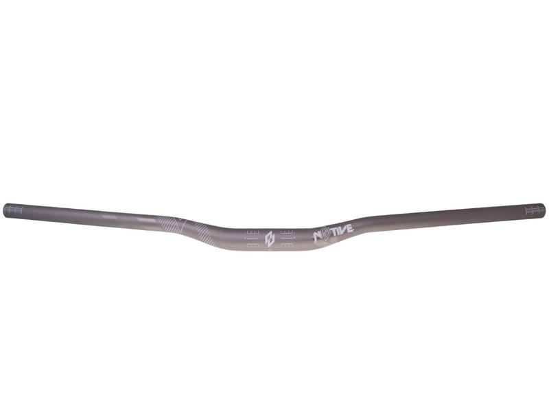 Zrcátka páčky řídítka - Řídítka n8tive AL7075 780x31.8, prohnutí 20 mm, 5° nahoru, 7° zpětný klop - šedá