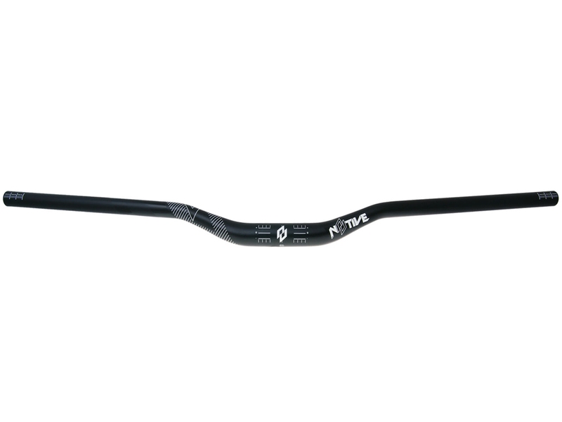 Zrcátka páčky řídítka - Řídítka n8tive AL7075 780x31.8, prohnutí 30 mm, 5° nahoru, 7° zpětný klop - černá