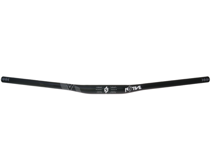 Zrcátka páčky řídítka - Řídítka n8tive AL7075 740x31.8, 10mm prohnutí, 5° nahoru, 7° zpětný klop - černá