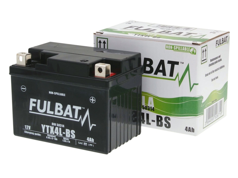 Baterie Fulbat Gel High Power + 25% YTX4L-BS / FTZ5S SLA
