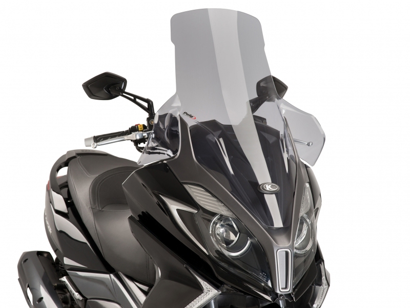 Plexi Puig V-Tech Touring kouřové pro Kymco New Downtown 125, 350 2015- + doprava zdarma