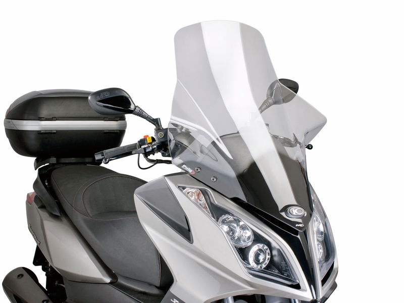 Plexi Puig V-Tech Touring čiré pro Kymco Downtown 125i, 300i ABS 09-14 + doprava zdarma