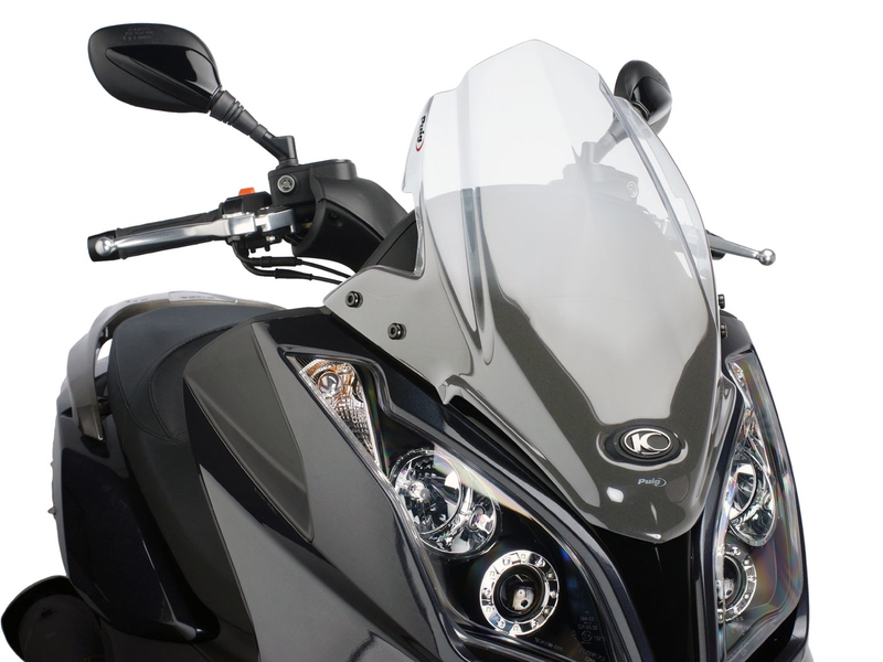 Plexi Puig V-Tech Sport čiré pro Kymco Downtown 125i, 300i ABS 09-14 + doprava zdarma