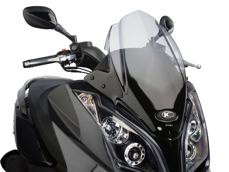 Plexi Puig V-Tech Sport kouřové pro Kymco Downtown 125i, 300i ABS 09-14 + doprava zdarma