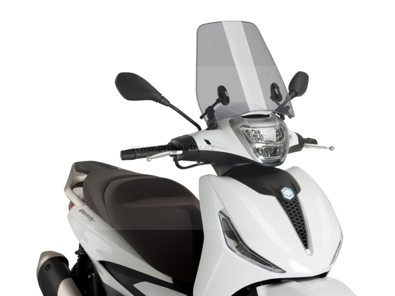 Příslušenství a nářadí - Plexi Puig Urban kouřové pro Piaggio Beverly 300, 400 tj. 2021-