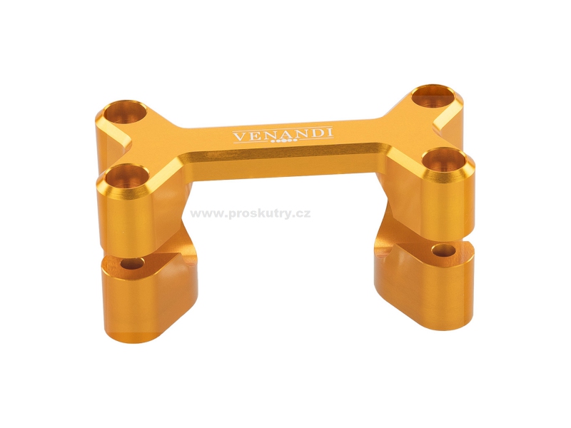 Držák řídítek Venandi Dogbone CNC zlatá barva pro Simson S50, S51