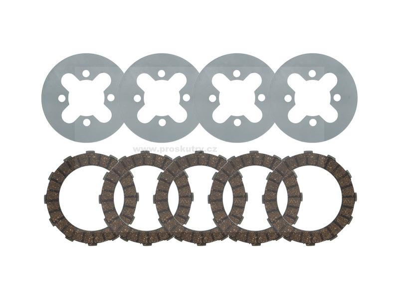 Motor - 5-lamelová spojka 0,8mm 12Nm nerez Venandi pro Simson S50, KR51/1, SR4- M53, M54 vhodná na přestavbu