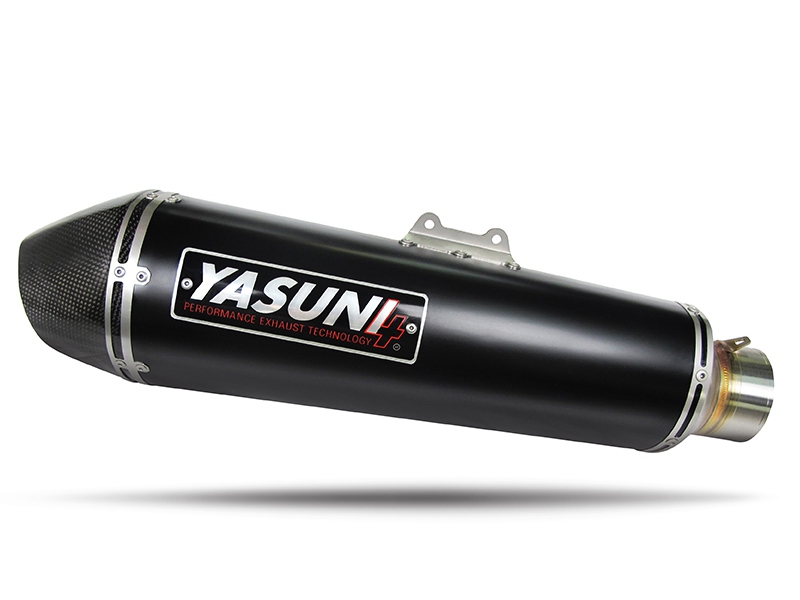 Výfuk Yasuni Scooter 4 Black Edition s homologací pro Vespa GTS 300 + doprava zdarma