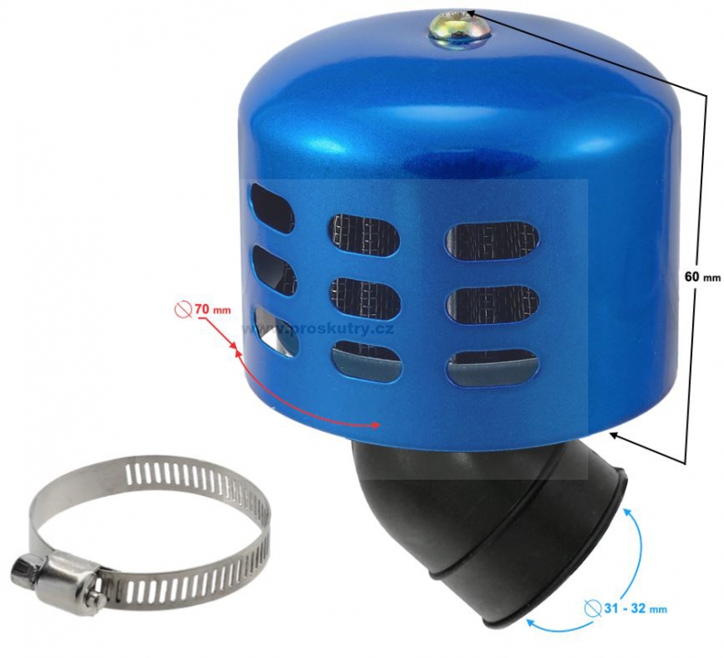 Motor - Univerzální vzduchový filtr 31-32mm