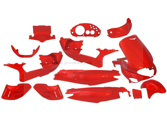 Sada plastů EDGE 15 kusů červená pro Gilera Runner -2005 + doprava zdarma