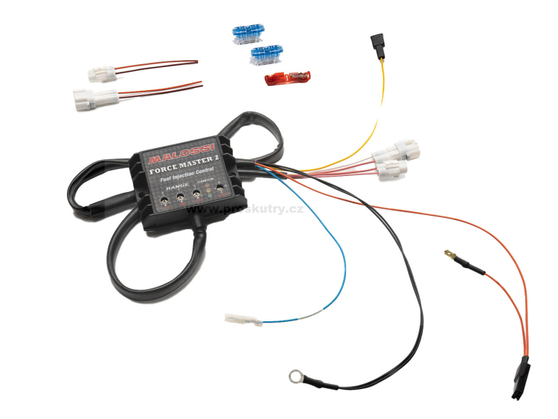 Motor - Vstřikovací modul Malossi Force Master 2 pro Yamaha MT 125ie (E32FE) 4T LC Euro5 2021- / XSR 125ie 4T LC Euro5 2022-