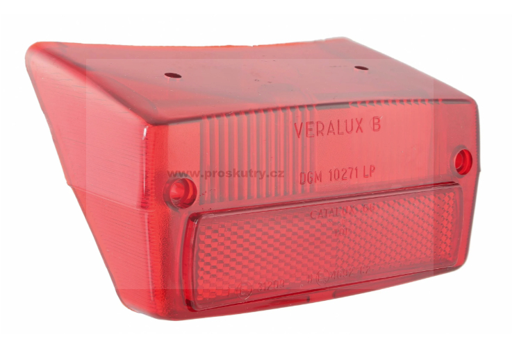 Elektro díly - Sklo zadní světla BOSATTA pro pro Vespa V50 R (D/F)/ Special/Elestart