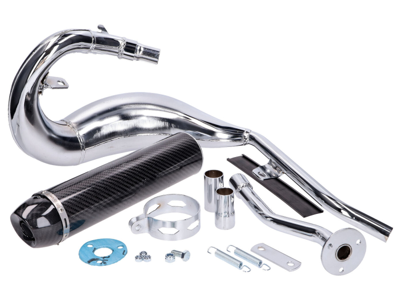 Výfuk - Výfuková turbo sada Bufanda R Chrome / CFK vzhled pro Beta RR 2021- Euro5