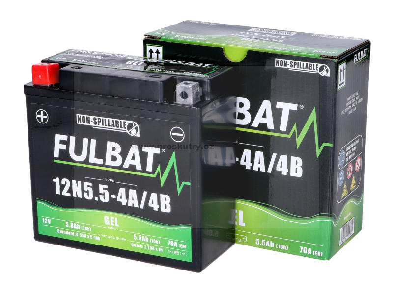 Elektro díly - Baterie Fulbat 12N5,5-4A/4B Gel