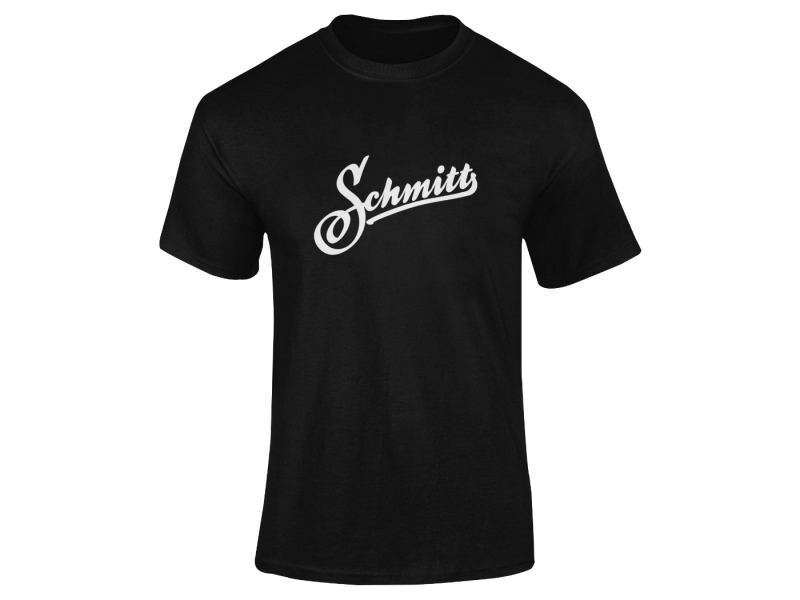 Černé tričko s logem Schmitt 100% bavlna unisex - velikost XL
