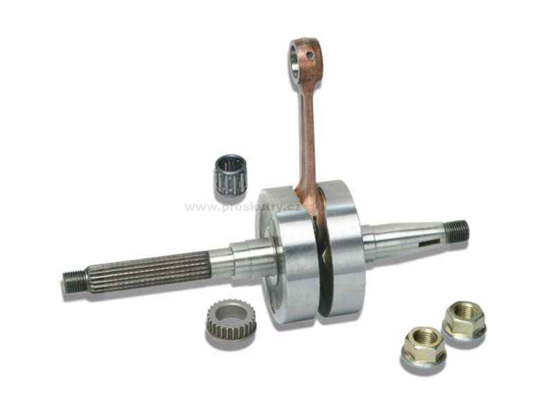 Motor - Klikový hřídel Malossi RHQ MHR 12mm ojnice 85mm zdvih 39,3mm pro Aprillia, Gilera, Piaggio s krytem motoru C-One