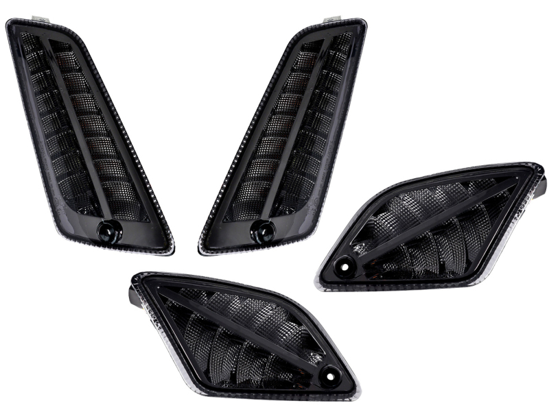 Elektro díly - Sada blinkrů Moto Nostra LED kouřové model 2K22 pro Vespa GTS 125-300 HPE 2019-