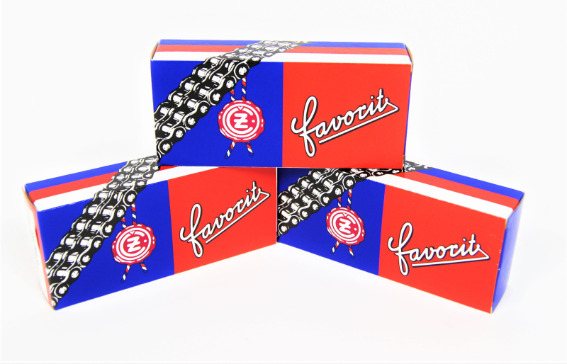 Podvozek tlumiče - Řetěz ČZ 3/8 x 3/8 44 čl. pro JAWA 50 Pionýr - 05, 20, 21, 23