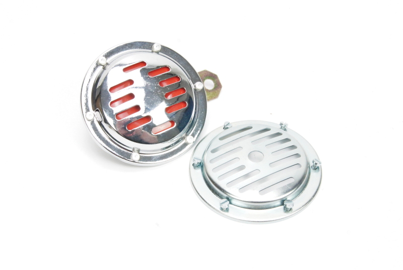 Elektro díly - Zinkovaná houkačka 12V průměr 100mm - mřížka JAWA