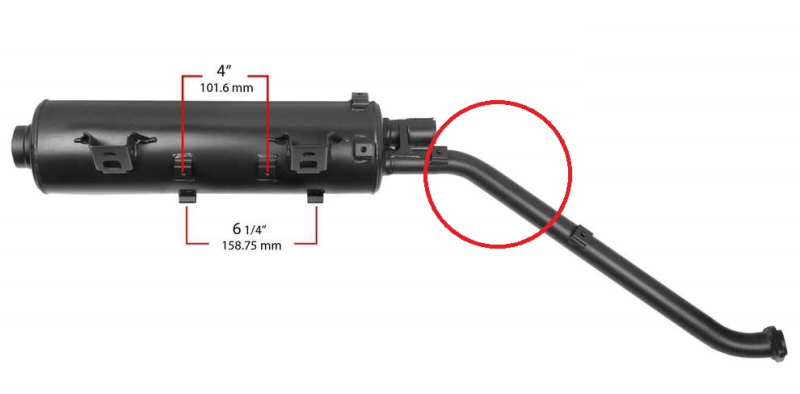 Výfuk - Tlumič výfuku Kawasaki KVF 750 2005-2006 18087-0066