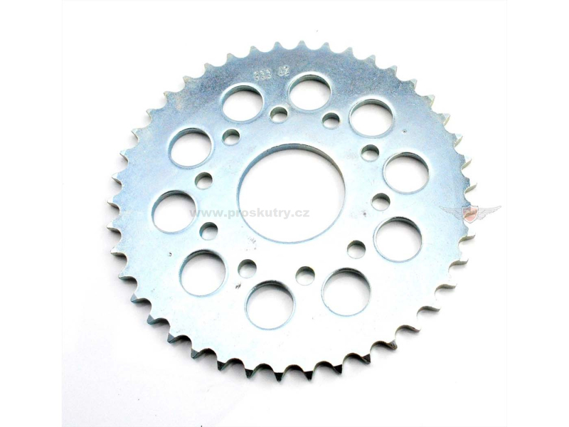 Podvozek tlumiče - Řetězové kolo Esjot 42 zubů pro Puch Cobra 80 Monza 6 SL