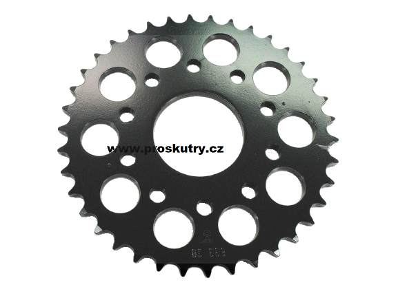 Podvozek tlumiče - Zadní rozeta Esjot 38 zubů pro Puch pro Monza 6 SL, Cobra GT, GTL, 80