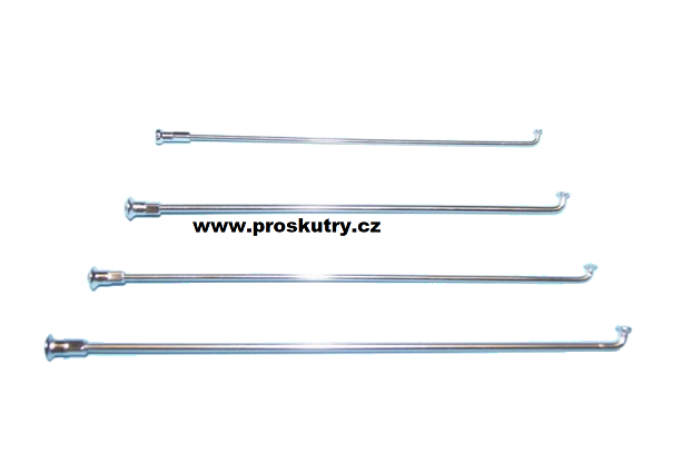 Pneumatiky a kola - Chromovaný drát do kola paprsek a nipl 2x190mm + M2 D-4/6,2x14mm JAWA 50ccm 550