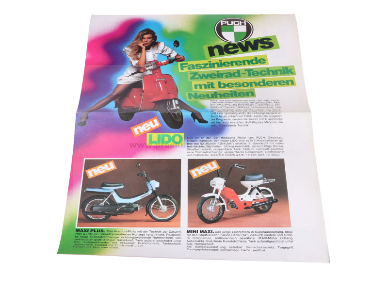 Příslušenství a nářadí - Originální brožura pro Puch Lido Maxi Plus Ranger Monza
