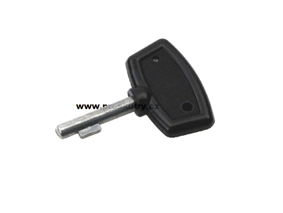 Elektro díly - Klíček zapalování kovový černý pro Hercules Prima, GT, GX, Kreidler Florett