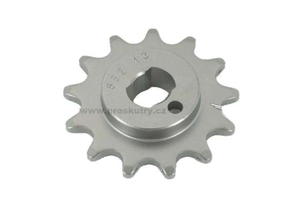 Podvozek tlumiče - Řetězové kolečko Esjot Reinforced 13 zubů 11x16mm pro Zündapp ZD 25, 50, ZS ZE 40, ZX ZL X Star 1, 2