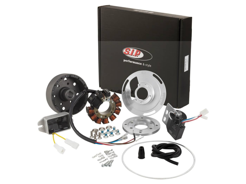 Elektro díly - Ocel Hmotnost ventilátoru cca: 1250 g 12 magnetů 12V, AC 110 W Rozteč šroubů: 75 mm 9 cívek variabilní časování zapalování pro laděné motory pro Ves