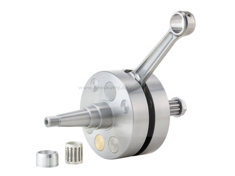 Motor - Klikový hřídel SIP BFA 225 s plným kruhovým závitem pro motory BFA 187, 221, 225 pro Vespa 125 VNA-TS, 150 VBA-Super, 160 GS, 180 SS, Rally, PX, PE, L