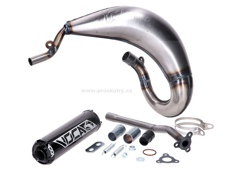 Výfuk - Výfuk VOCA Cross 50/70ccm tlumič černý pro Sherco 50 SM-R, SE-R