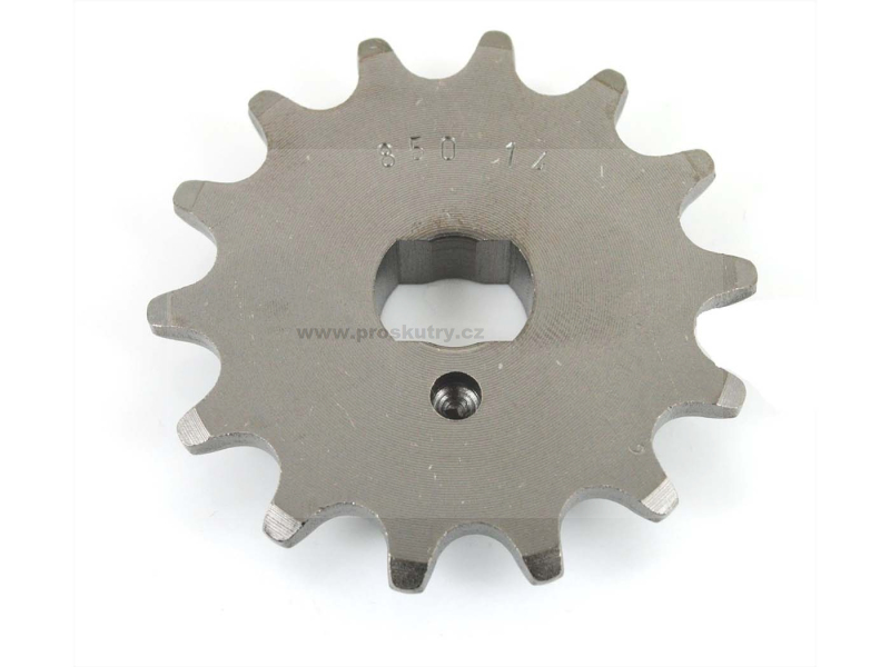 Variátor a spojka - Rozeta Esjot ocel 14 zubů 16mm x 11mm oválné uchycení pro Zündapp, CS 25 typ 448-140, 448-141, Hai 448-150, CX 448-151, C 50 Sport 529, R Roller 561