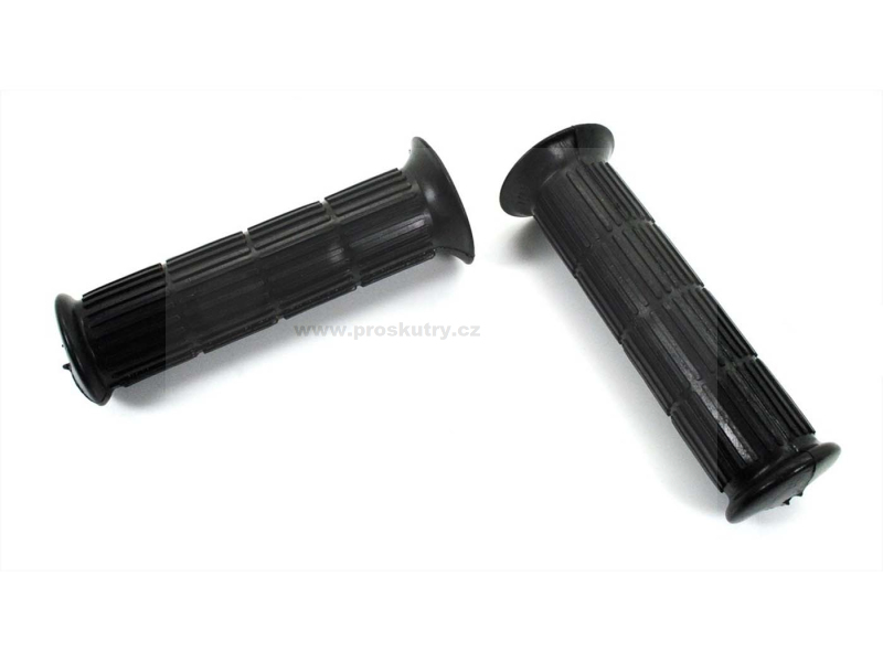 Zrcátka páčky řídítka - Sada gumových rukojetí černá 130mm 22/24mm 32mm pro mopedy, skútry a koloběžky