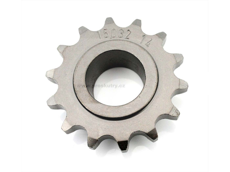 Podvozek tlumiče - Rozeta Esjot ocel 14 zubů 23x24mm pro Hercules K 125 BW, 100, 105, GS, DKW, KTM, Rixe