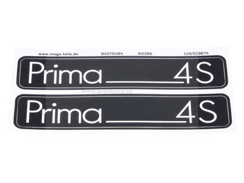 Příslušenství a nářadí - Sada samolepek MOGA 105 mm x 21 mm pro Hercules Prima 4S