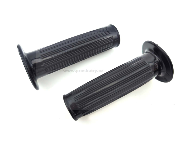 Zrcátka páčky řídítka - Sada rukojetí černá 24mm 105mm pro Zündapp Bergsteiger ZR, ZD, Super Combinette, Kreidler Florett, Flory, Hercules Prima, Puch, KTM, DKW, Rixe, Miele,