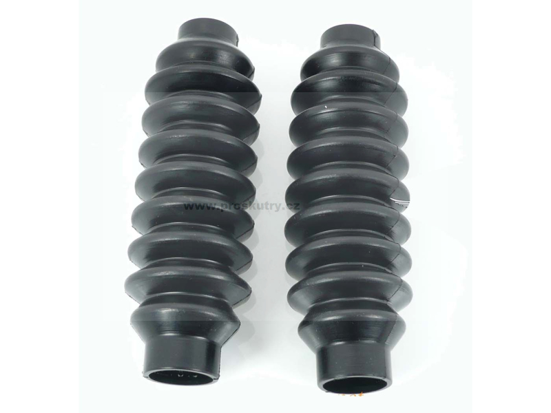 Podvozek tlumiče - Měch vidlice černý 30/24mm 150mm 9-dílný pro Kreidler, Florett, Eiertank K 54/OM, 53