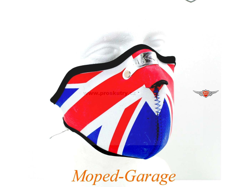 Přilby a doplňky - Motorkářská maska 2 mm Union Jag pro moped Mokick