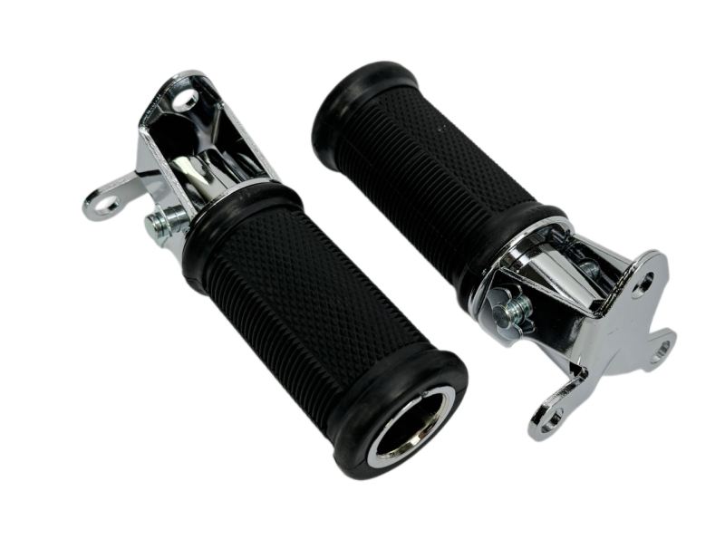 Podvozek tlumiče - Sada zadních stupaček pro JAWA, ČZ - chromovaná