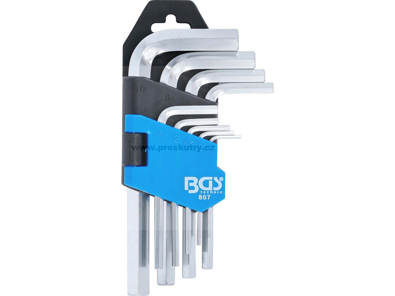 Příslušenství a nářadí - Sada imbusových klíčů 1,5-10 mm, 9dílná