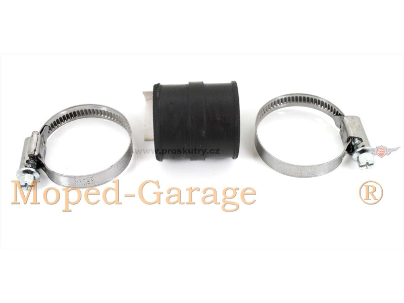 Motor - Gumové sání 24/24mm 37mm s objímkami pro moped, skútr, koloběžku