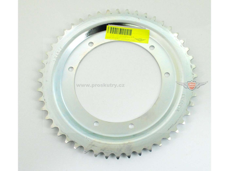 Podvozek tlumiče - Vyztužená rozeta kolo 48 zubů 110mm 6 otvorů pro MBK, Mobylette AV 88