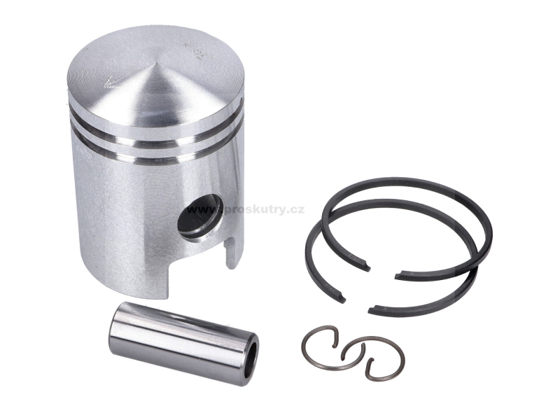 Motor - Pístní sada hliníková 39mm 12mm pístní čep 53mm pro Hercules, Miele, DKW, Rixe, Gritzner, Göricke, Bauer