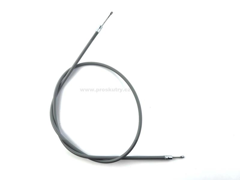 Zrcátka páčky řídítka - Lanko plynu šedé připravené k instalaci pro Victoria, DKW, Zweirad Union Type 115 Blechbanane